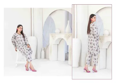 Original Faranak by Tawakkal Pret Stitched Digital Printed Staple Shirt Designs & Stitched Digital Printed Staple Trousers